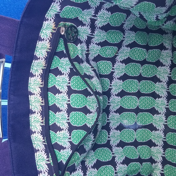 Large Tory Burch Canvas Tote - Picture 9 of 14